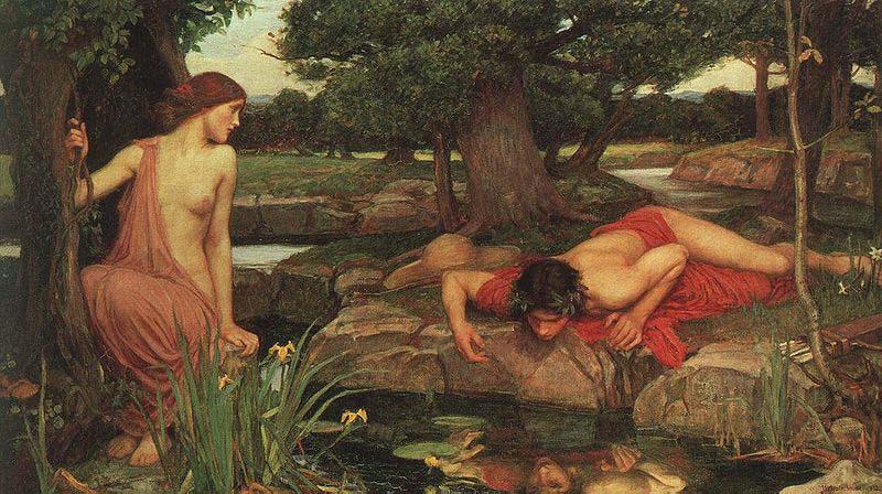 John William Waterhouse Echoandnarcissus oil painting image